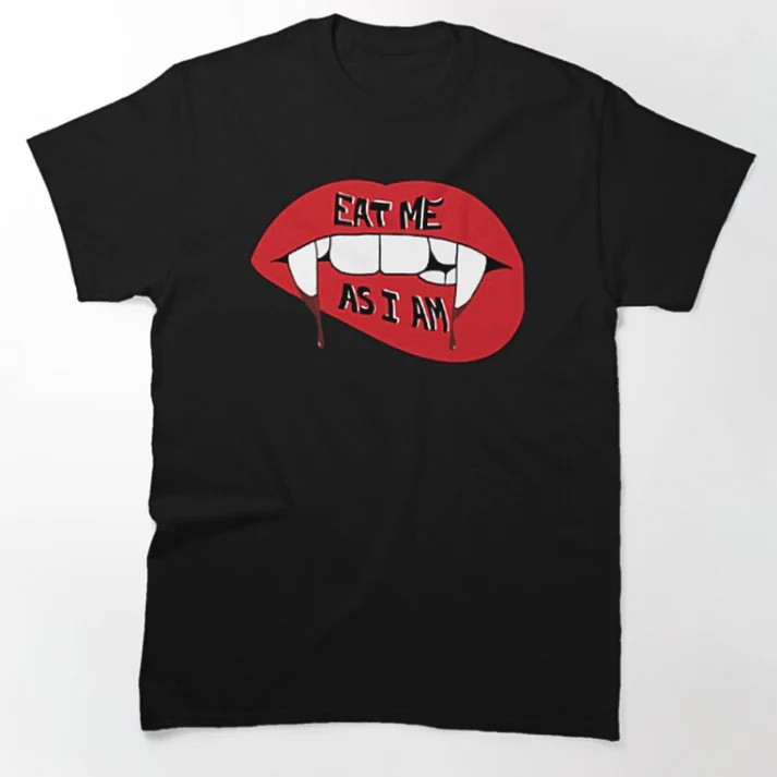 Camiseta Premium Demi Lovato Eat Me Camisa 100% Algodão Blusa