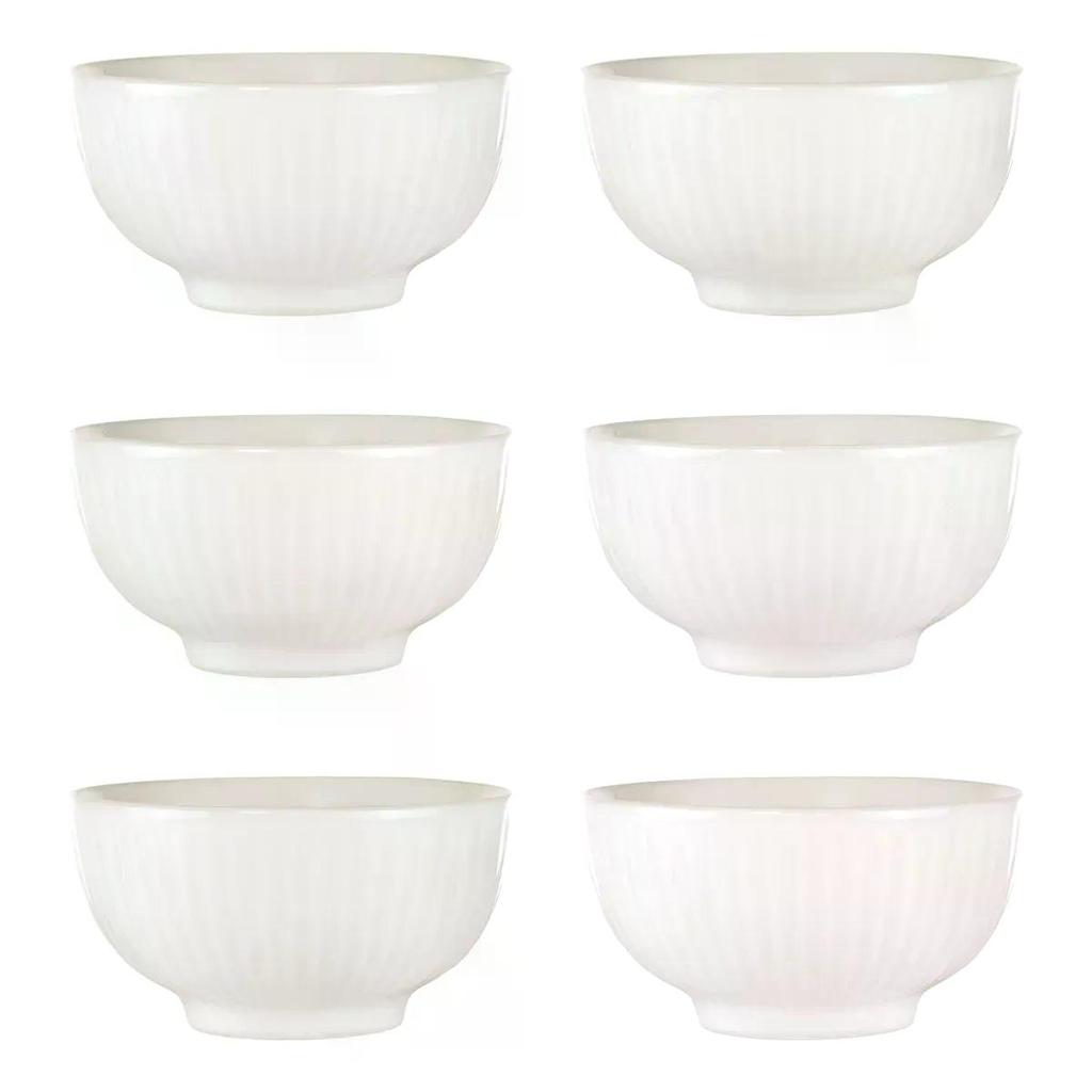 Jogo de 6 Tigelas 750 ml e 15 cm Oxford Friss White
