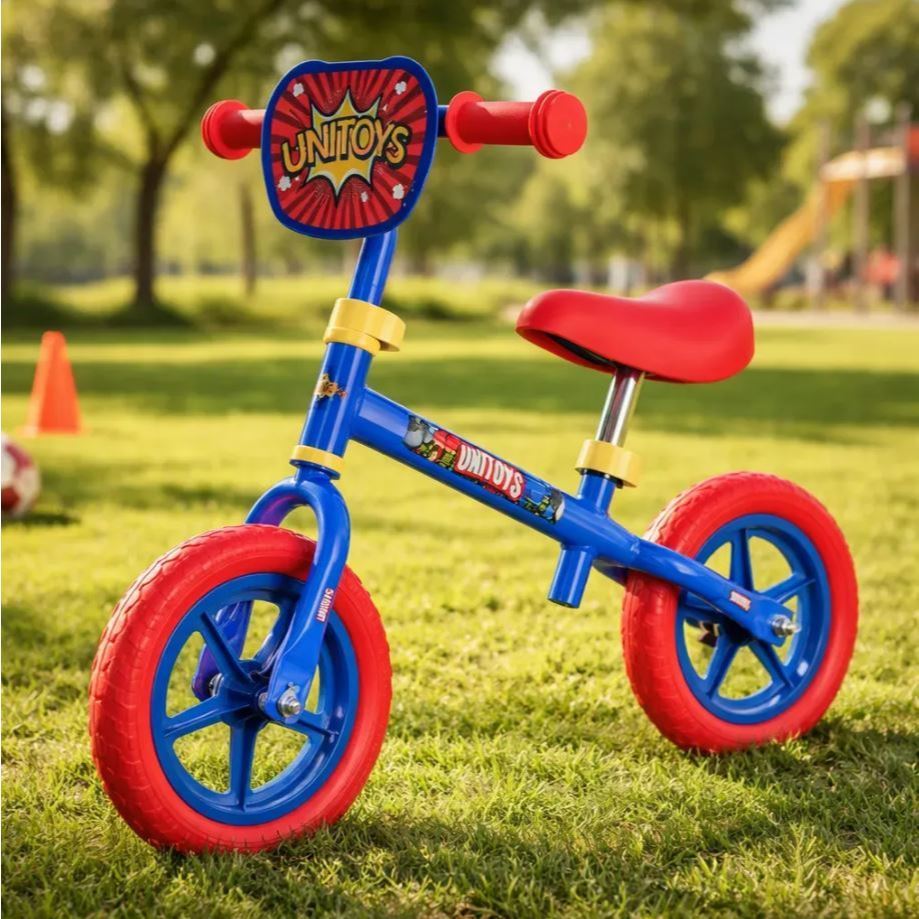 Bicicleta De Equilíbrio Infantil Sem Pedal Azul auxilia equilíbrio, coordenação e confiança Presente