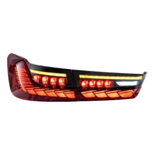 Lanterna Led Bmw Serie 3 G20 G80 Dragon Red 2019+ Ambos Lados Vermelho
