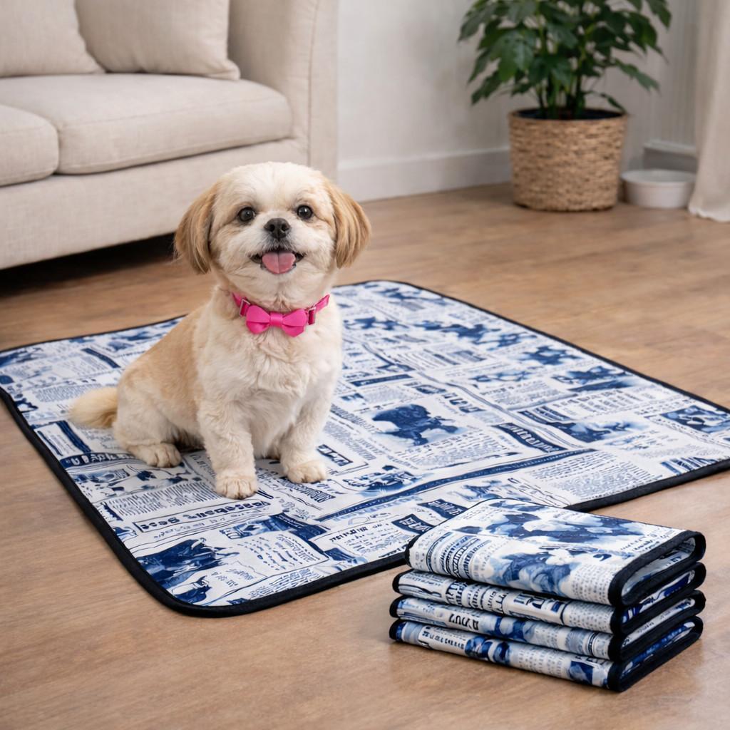 Kit 4 Fraldas Laváveis Pet 100x70 – Reutilizável 300x, Reduz Descartáveis, Protege o Meio Ambiente