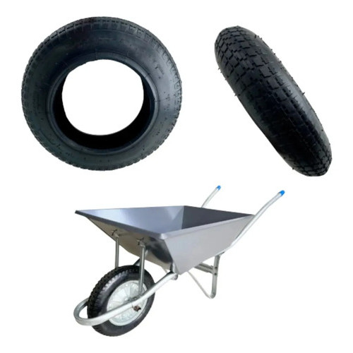 Kit Pneu E Câmara De Ar 3.25-8 Para Carrinho De Mão