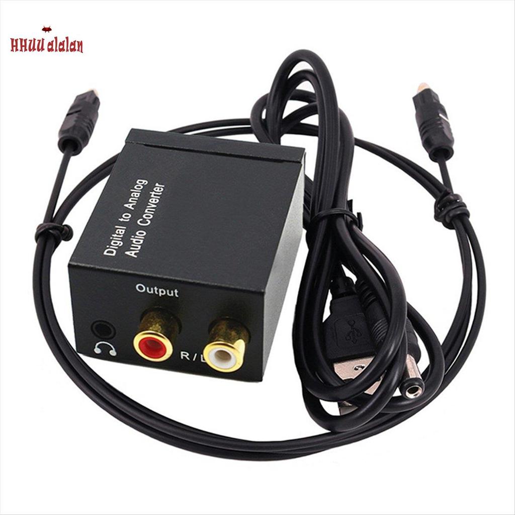 [Alta Qualidade H] Decodificador De Áudio Digital Jack De 3.5 Mm Fibra Óptica Coaxial Conversor Para Analógico SPDIF Amp