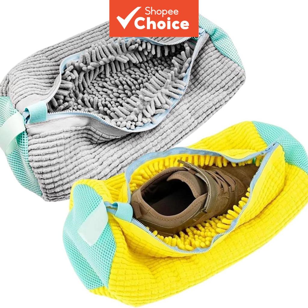 Sacos De Lavanderia Para Sapatos , 2 Peças , Com Zíper , Protetor De Máquina De Lavar , Não Abrasivo , Limpeza De Tênis