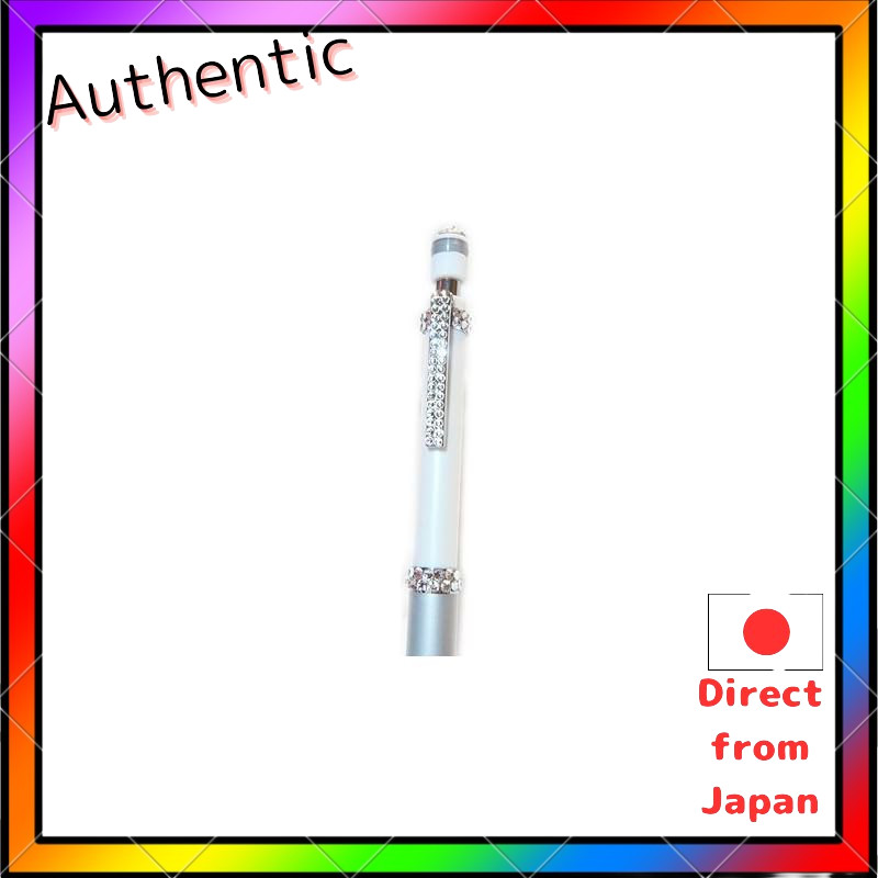 Kurutoga mechanical pencil high-grade sharp pencil ◎ 'crysty pavé morestyle' ◎ 0.5mm / Body: white / Crystal: clear | Sp