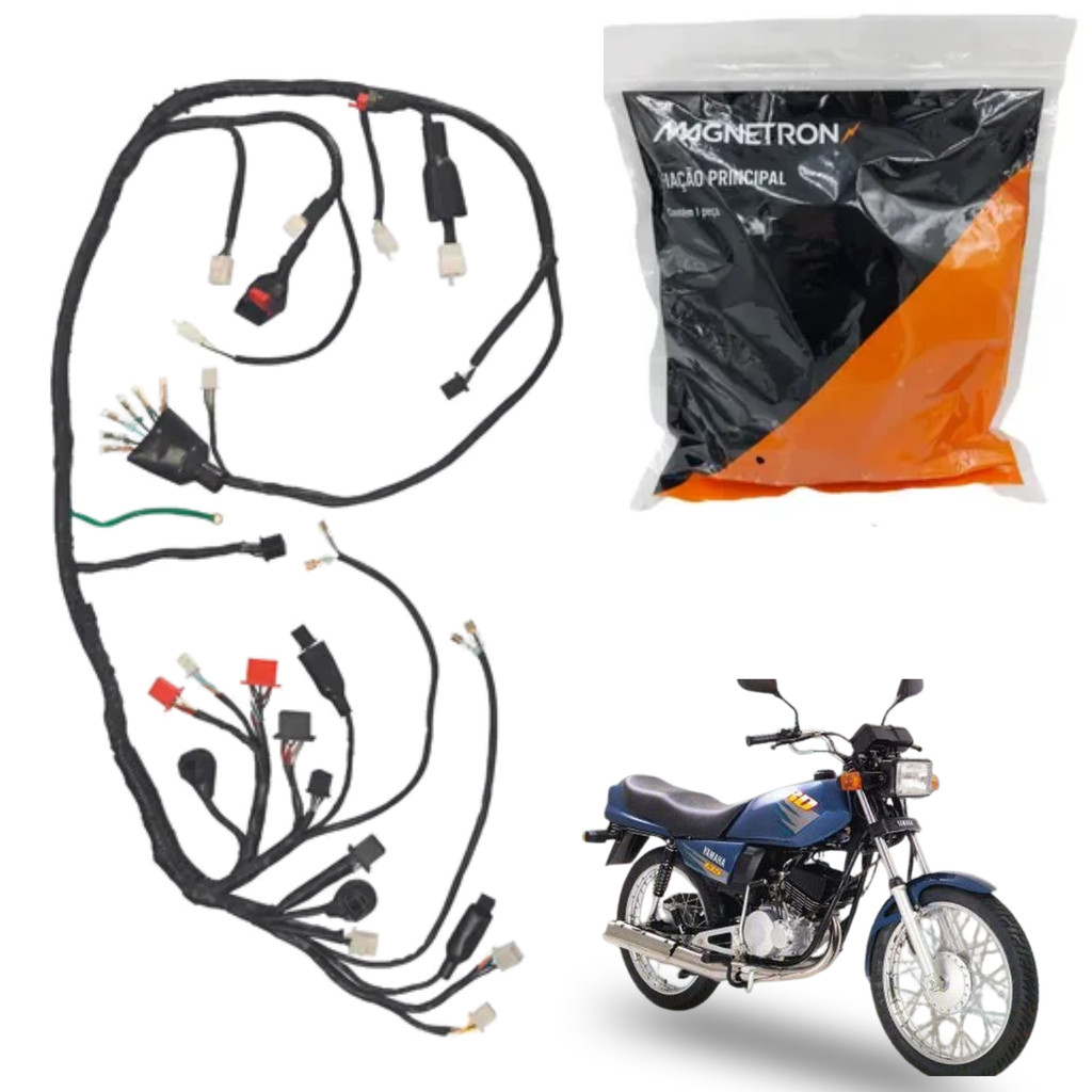 CHICOTE DE FIAÇÃO PRINCIPAL MAGNETRON YAMAHA RD 135 RD-135 RD135 1990 A 2000