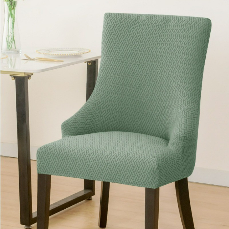 2024 Novo Capa de Cadeira de Jantar Jacquard Tecido Braço Pequeno Elástico Itens de Decoração Proteção de Móveis LO9C