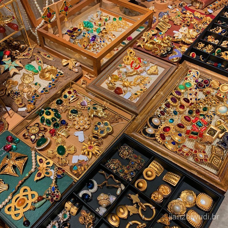 Brincos vintage retrô populares, acessórios de orelha elegantes e versáteis, fabricante de joias de luxo de alta qualida