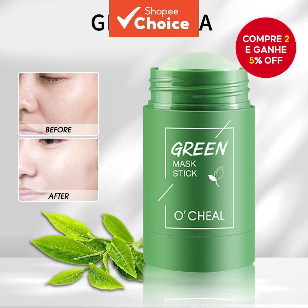 Máscara Sólida de Limpeza com Chá Verde: Máscara de Lama Suave