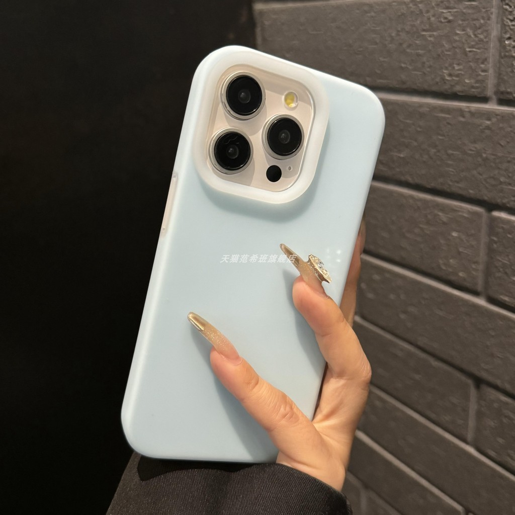 Capinha importada para iPhone Capa para celular iphone Capinha desenho animado fofa Ins Pequeno Fresco Simples Céu Azul