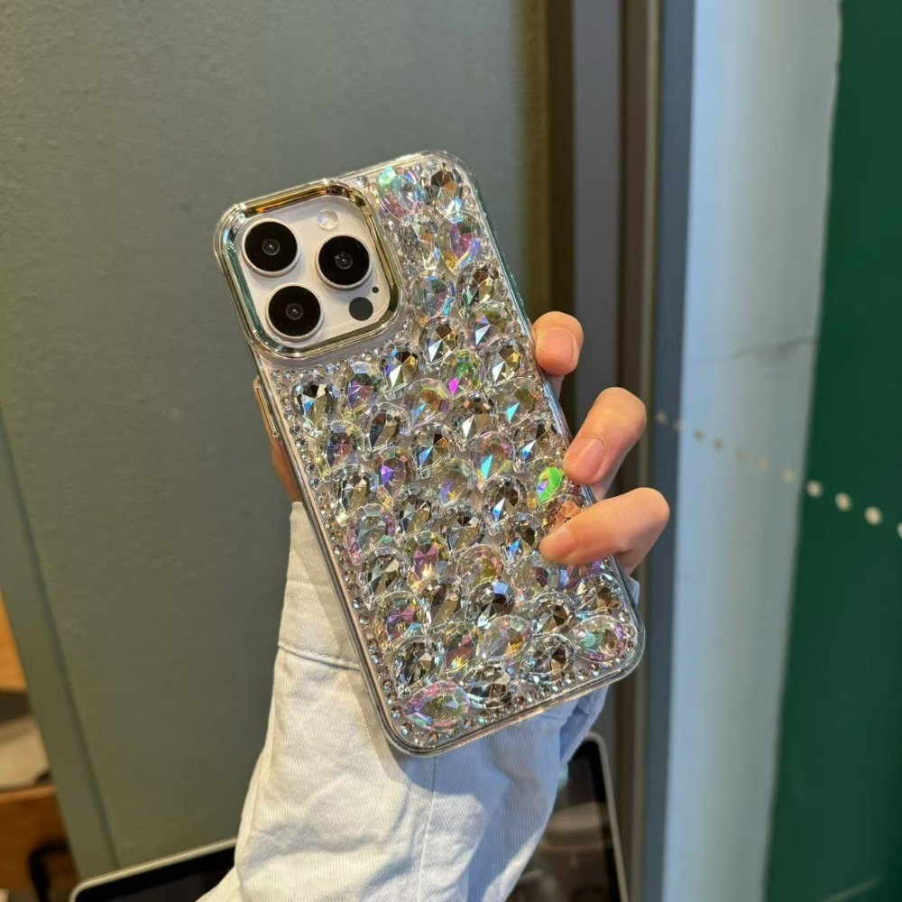 Capa de Telefone de Luxo com Strass Brilhante para Redmi A7 Pro 15A 15C A5 A3 13C 14C 12C Note 15 14 13 12 11 10 9S Capa
