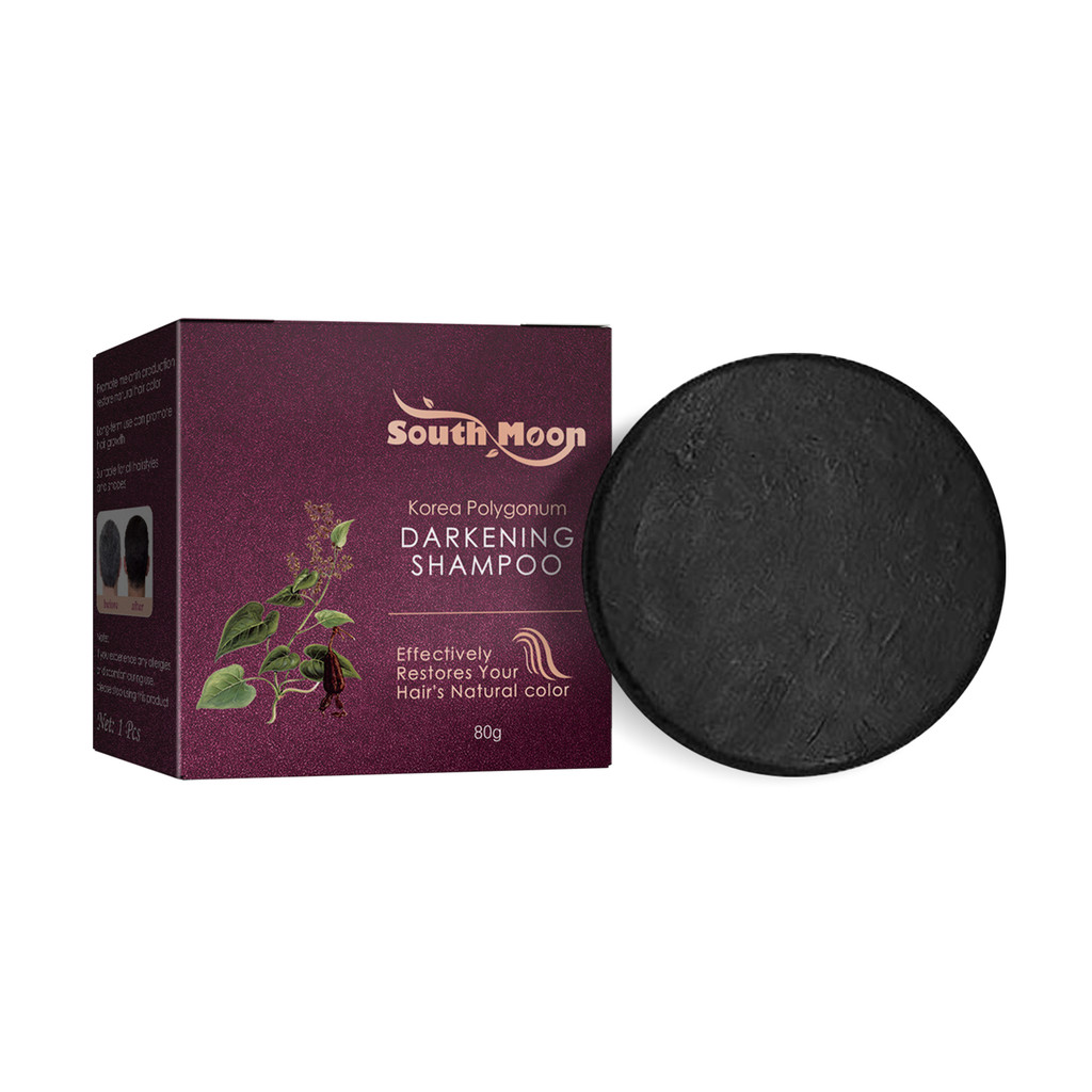 Palha palha lua Polygonum Multiflorum Shampoo brilho do cabelo restaurar cor do cabelo Natural cabelo preto forte nutrit