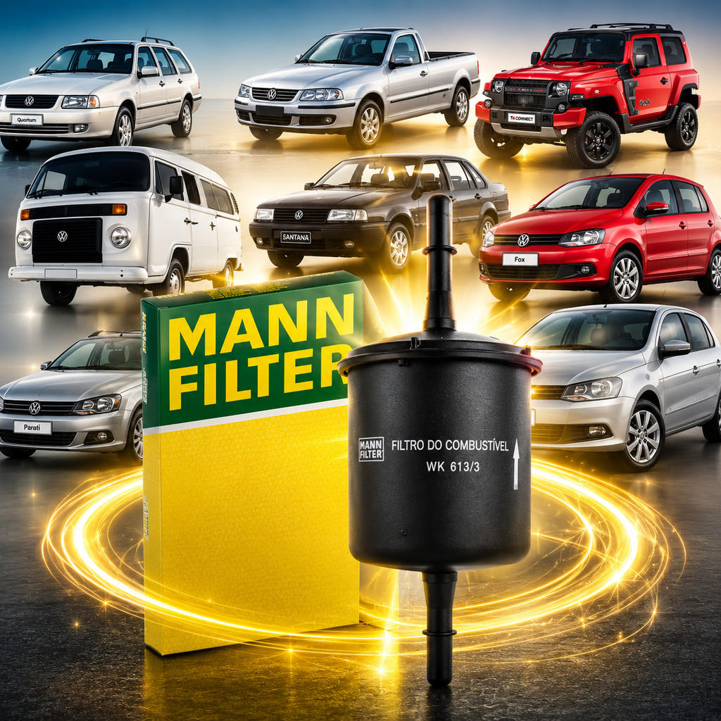 FILTRO DE COMBUSTÍVEL MANN FILTER WK613/3 FOX, GOL, KOMBI, PARATI, SANTANA, SAVEIRO