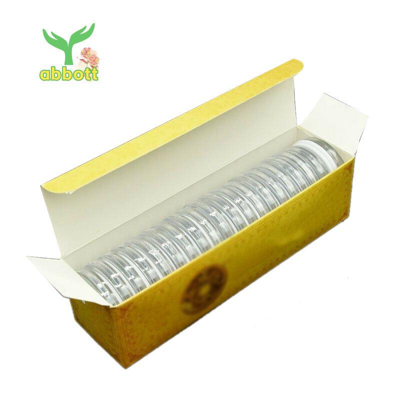 [Quick A] 20 Peças De Plástico Redondo Para Moedas , Cápsula Transparente , Suporte Coleção Australiana , Recipientes ,