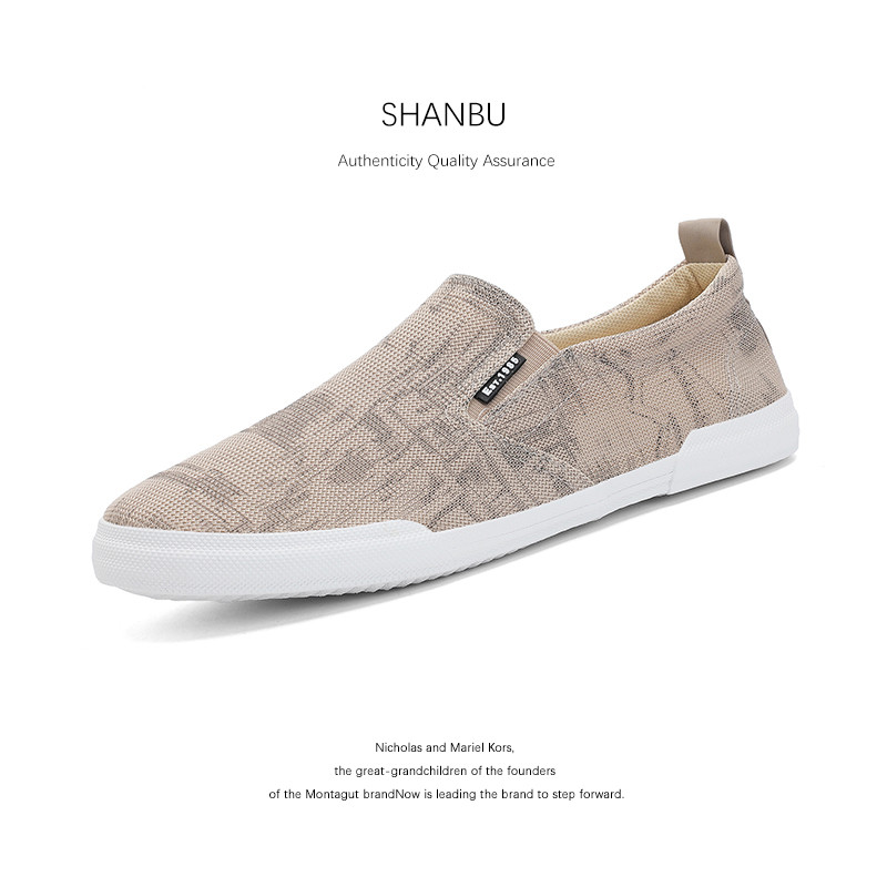 2026 novo estilo primavera outono sapatos masculinos sapatos de lona sapatos casuais da moda velho pequim sapatos de pan