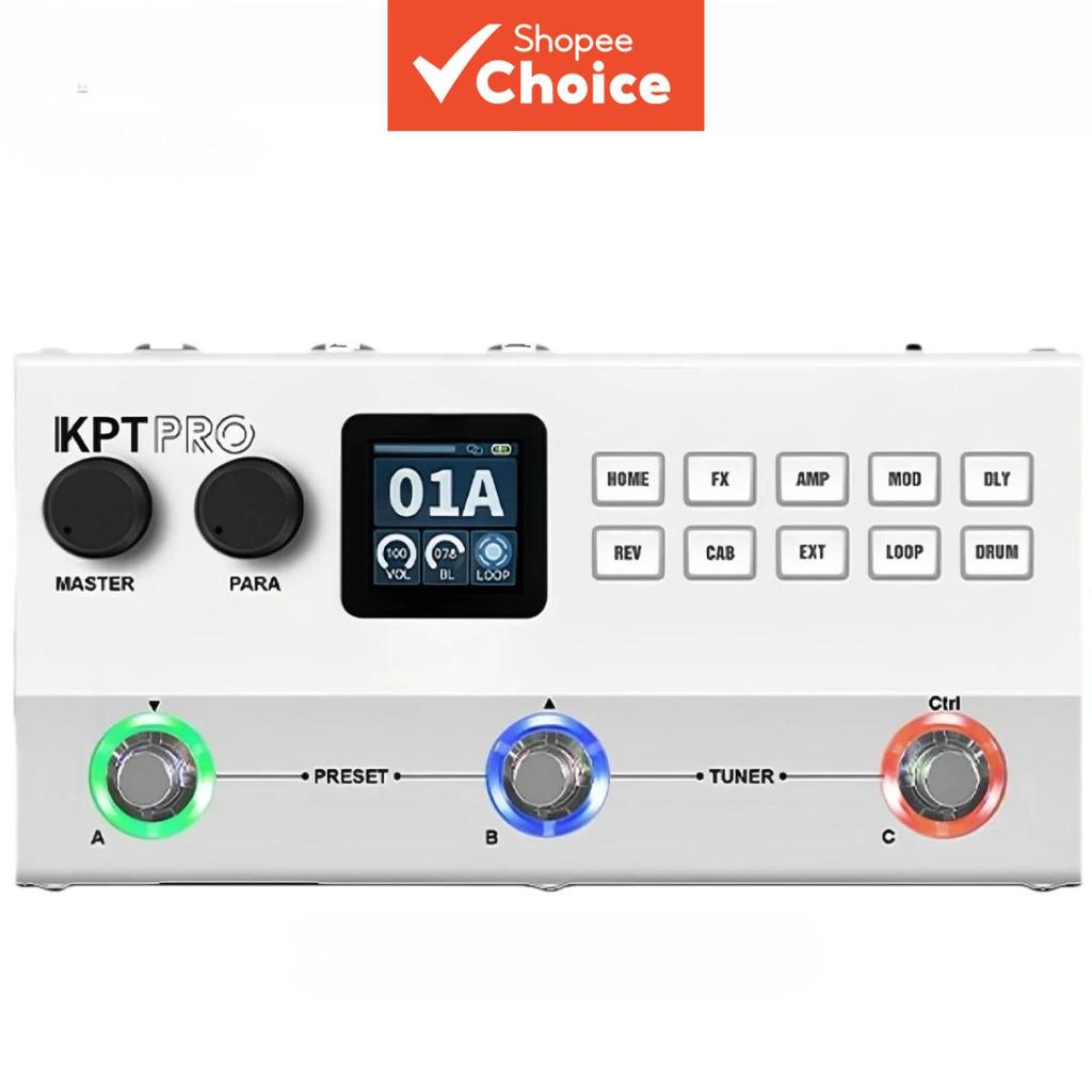 Pedal de Efeitos Multic Yuimer KPT PRO, processador duplo, bateria de 2000mAh, saída XLR, 60 modos de IRS e ritmo, mesmo
