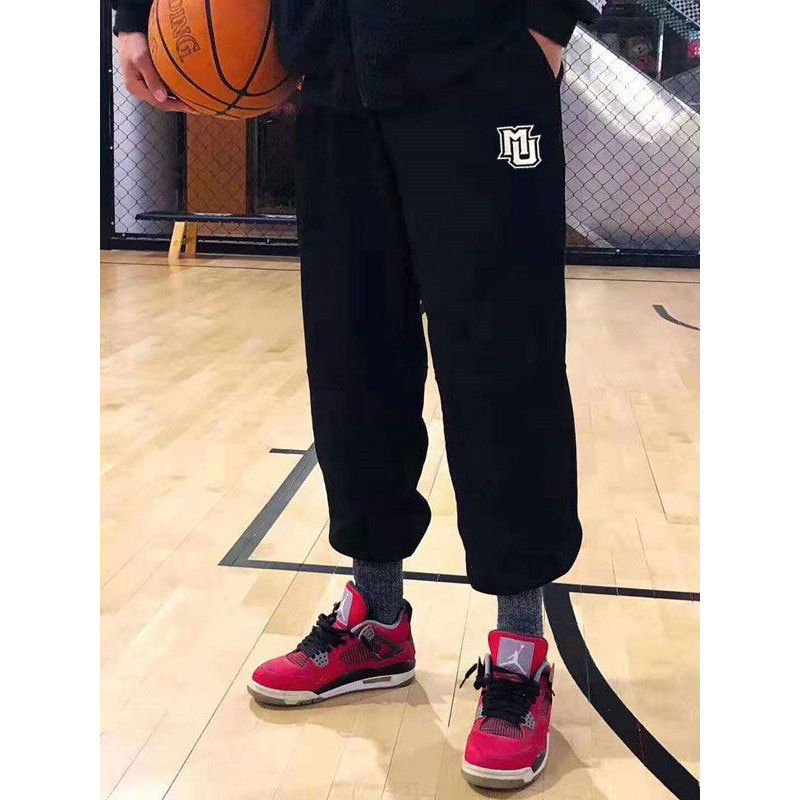 Calças esportivas de basquete americano, meias com gravata, calças de moletom masculinas, primavera, outono, Carolina do