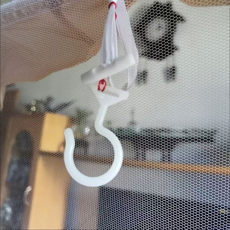 Yurt cortina de cama instalação gratuita mosquiteiro suporte de coleta haste dormitório resistente a choques plástico ga