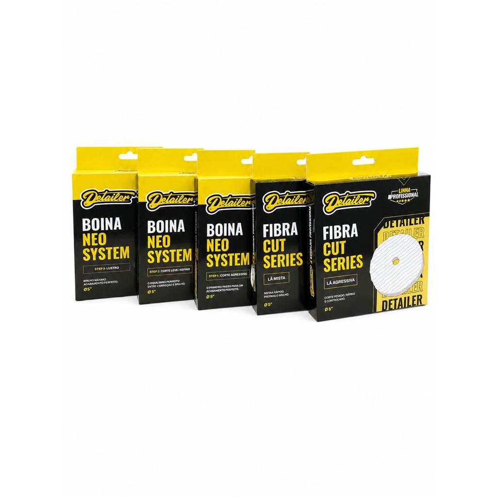 KIT CUT SERIES + NEO SYSTEM (2 Boinas de Lã +3 Boinas de Espuma) - DETAILER