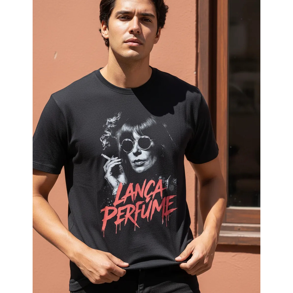 Camiseta Rita Lee Lança Perfume Blusa Rock Nacional Adulto Unissex MR8004