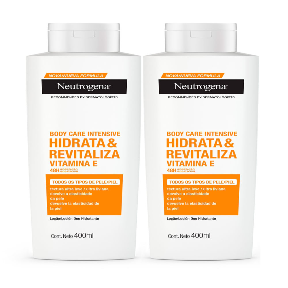 Kit 2 Hidratante Corporal Neutrogena Body Care Intensive Hidrata & Revitaliza 400ml