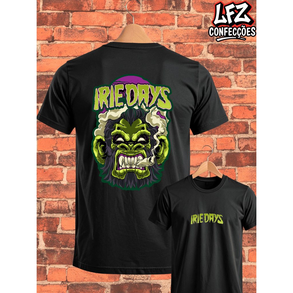 Camiseta  Irie Daily Streetwear Camiseta Camisa Blusa Unissex 100% Algodão Top Premium Streetwear Lançamento Plus Size