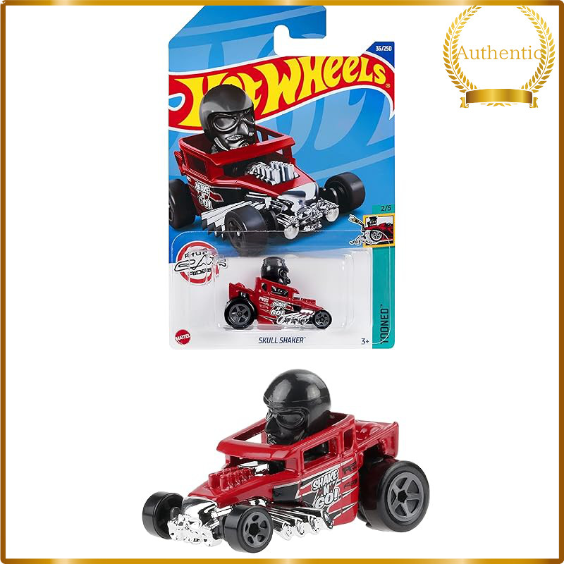 Hot Wheels Basic Car Skull Shaker HHF29 Red 1:64 Die-Cast Mini Car