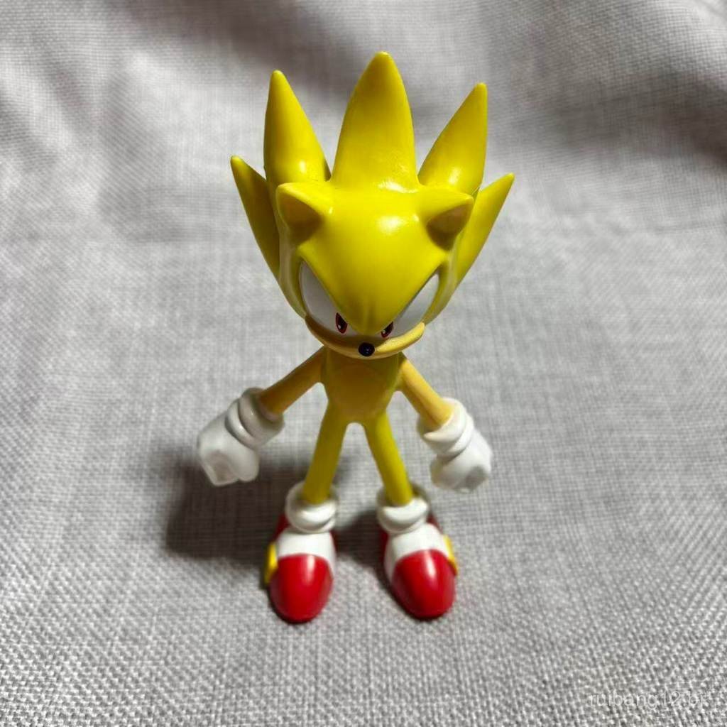 Nova figura solta do Super Sonic, Golden Sonic e Iron Man com articulações móveis H6EU