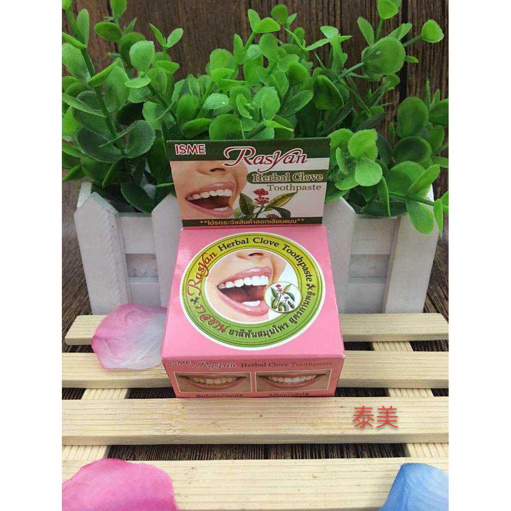 Pasta de dente rasyan da Tailândia 25g Fresh Bad Breath
