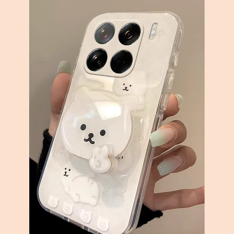 Adequado para Xiaomi civi5pro Capa de telefone 15spro Cartoon 13ultra Estéreo 1s Rotating mix4 Self-Laughing Bear 2 Brac