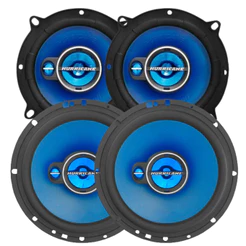 Kit Alto Falante 6 + 5 Polegadas Hurricane 200w Rms Triak 6 Triak 5 Triaxial 400w Pico 2 Pares