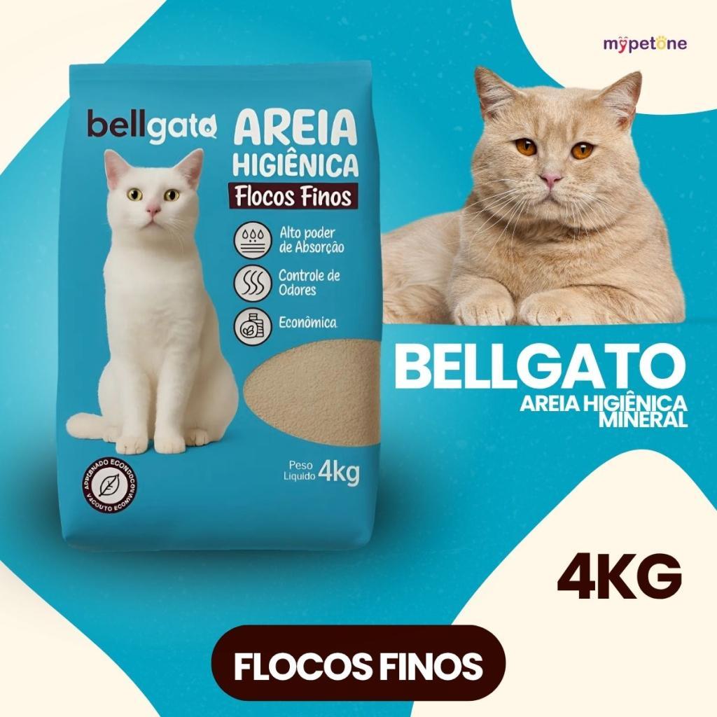 7 Areia Higiênica Bellgato Flocos Finos - 4kg · foto 2
