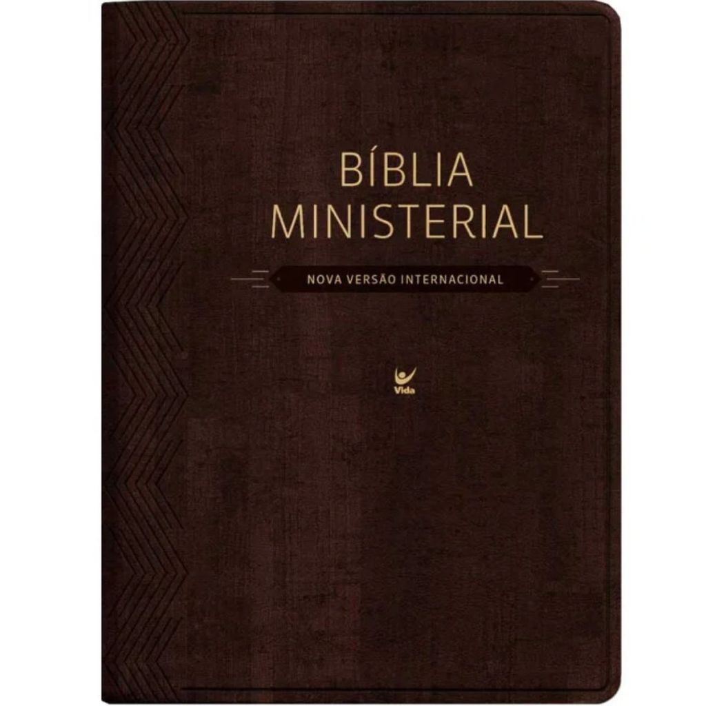 Bíblia Ministerial | Capa PV Marrom Escuro | NVI | Editora Vida