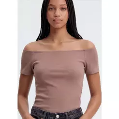 Blusa Teen Manga Curta Ombro A Ombro Hering Teen