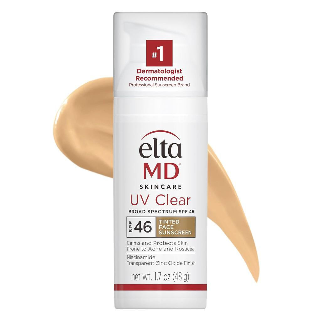 Protetor Solar Facial EltaMD UV Clear, FPS 46, Sem Óleo, com Óxido de Zinco, Recomendado por Dermatologistas, DECA