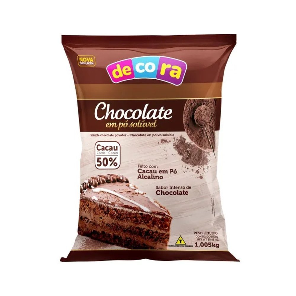 Chocolate em Pó Solúvel 50% Cacau Foods 1,05kg