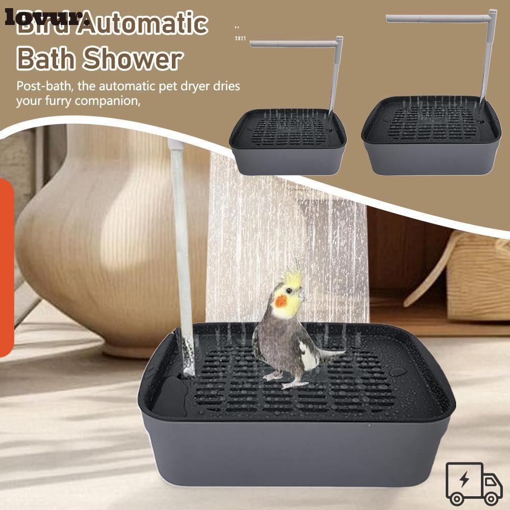 Banheira De Água Circulante Para Animais De Estimação LOVUR , Elétrica Automática Pássaros De Papagaio , Fonte De Chuvei