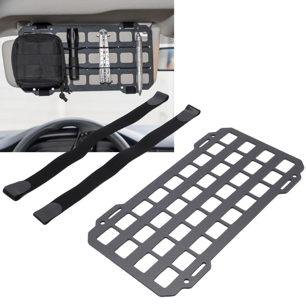 companheiro1.br Organizador de Viseira Painel Molle Multifuncional Placa Solar de Carro para Viseira Solar