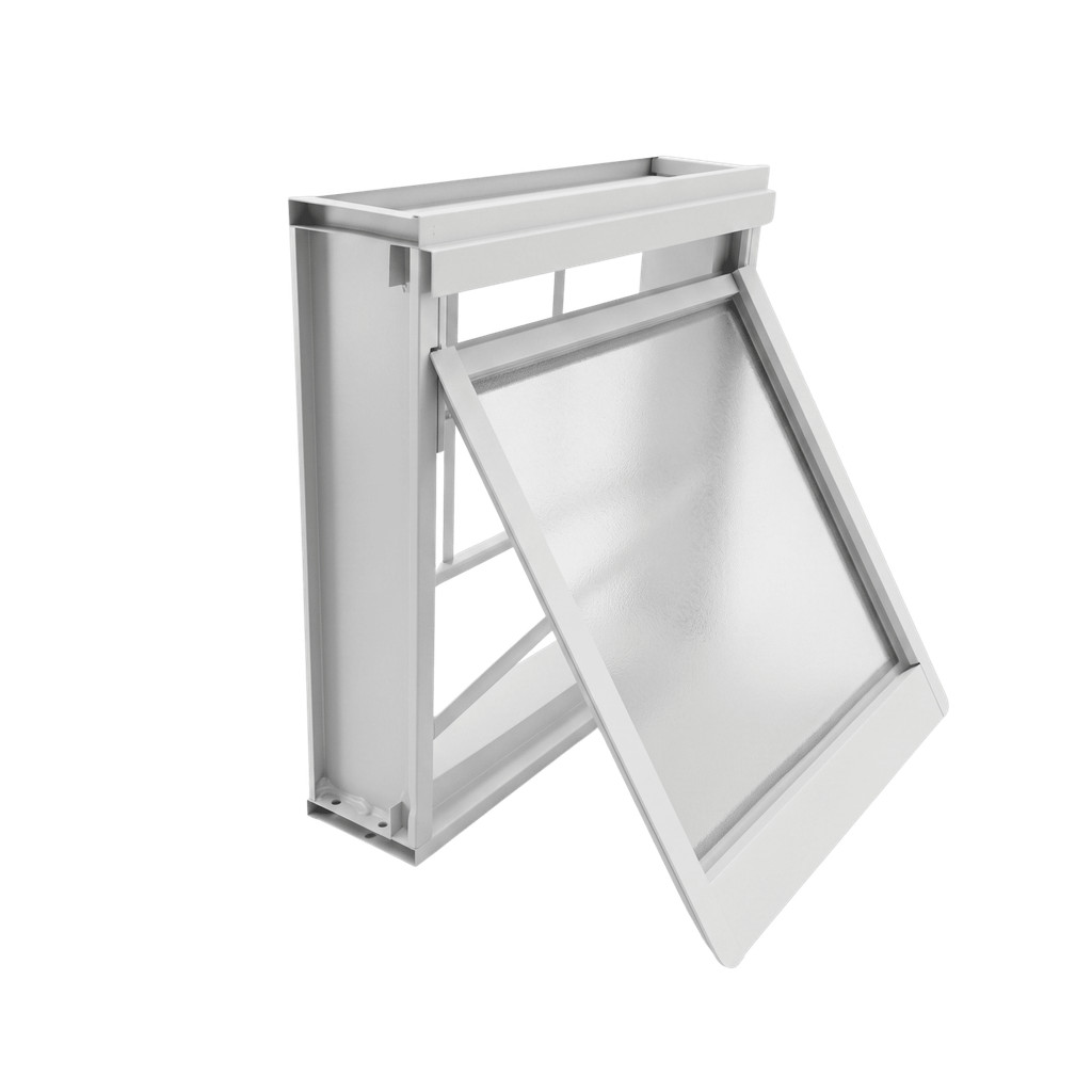 Janela Vitro Aço 60x60 Maxim-air Basculante Com Grades Vidro Para Banheiro e Cozinha
