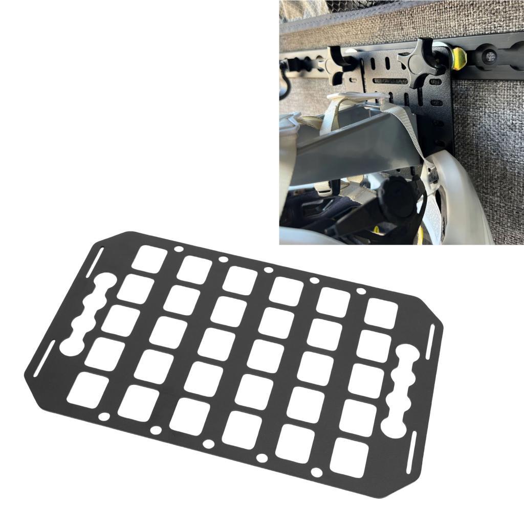 toolgoing-BR Mulcort Truck Bed Molle Panel Alumínio L Track Organizer com vários furos para ferramentas SUVs Pickup RVs