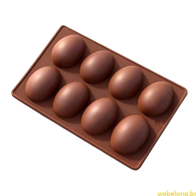 3D Páscoa Moldes Silicone 8 Cavidade Forma Nenhum Molde Cozimento Bandeja Ferramenta Para Chocolat