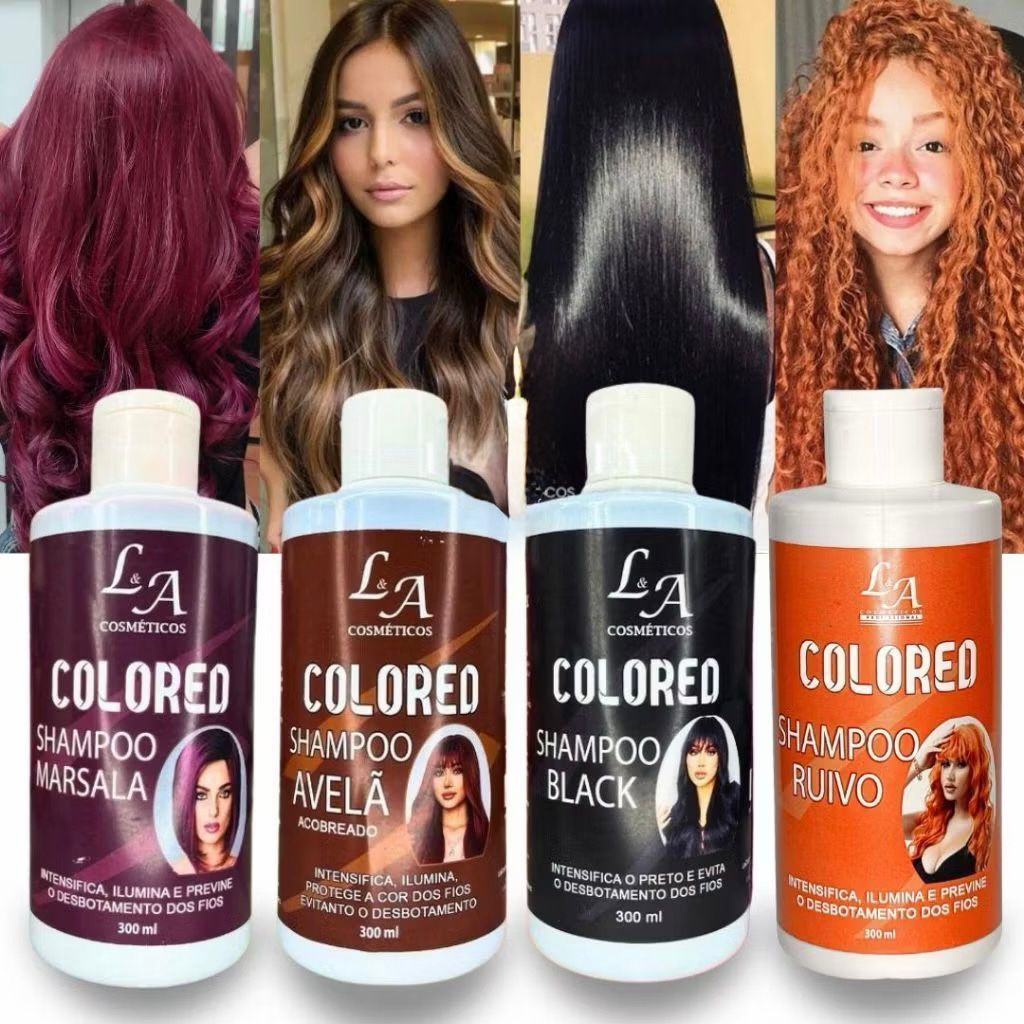 Shampoo Escurecedor Cabelos Brancos Tonalizante Colored 100% Natural