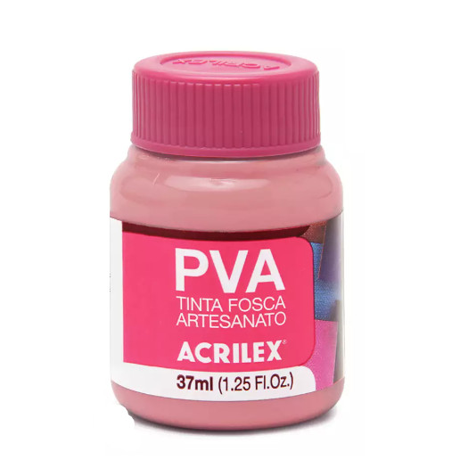 Tinta PVA Acrilex Fosca 37ml Cor: Rosa