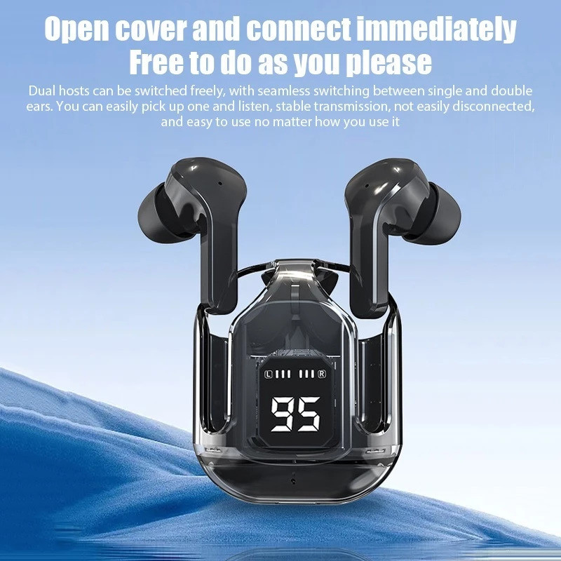 NOVO A31 Fone De Ouvido Ruído Cancelando Earbuds Bluetooth Sem Fio HiFi Stereo Com Carregamento De Visor Digital — imagem 2 de 2