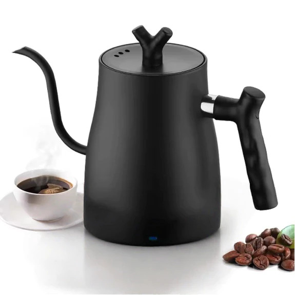 Chaleira pescoço de ganso 1000ml 304 aço inoxidável cafeteira para café chá