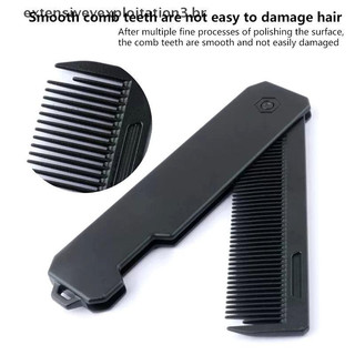 EP-Fashion Portátil Plástico Dobrável Bolso Pentes Barbeiro Homens Cabeça De Óleo De Barba Estilo De Cabelo .