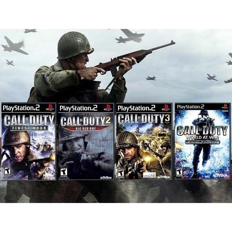 Games PS2 Call Of Duty - Coleção - Kit 4 Alter Games PLAY 2