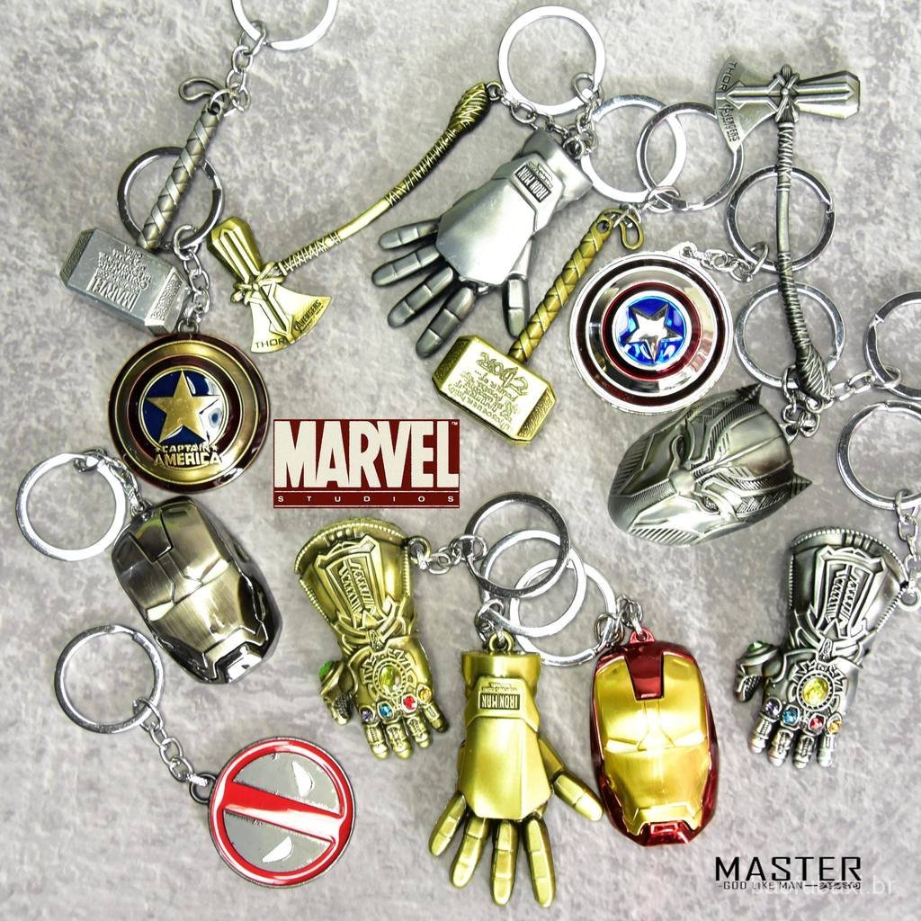 Novo Chaveiro de Liga Metálica com Pingente do Martelo do Thor, Super-Herói dos Vingadores, Homem de Ferro, Capitão 3A0Q