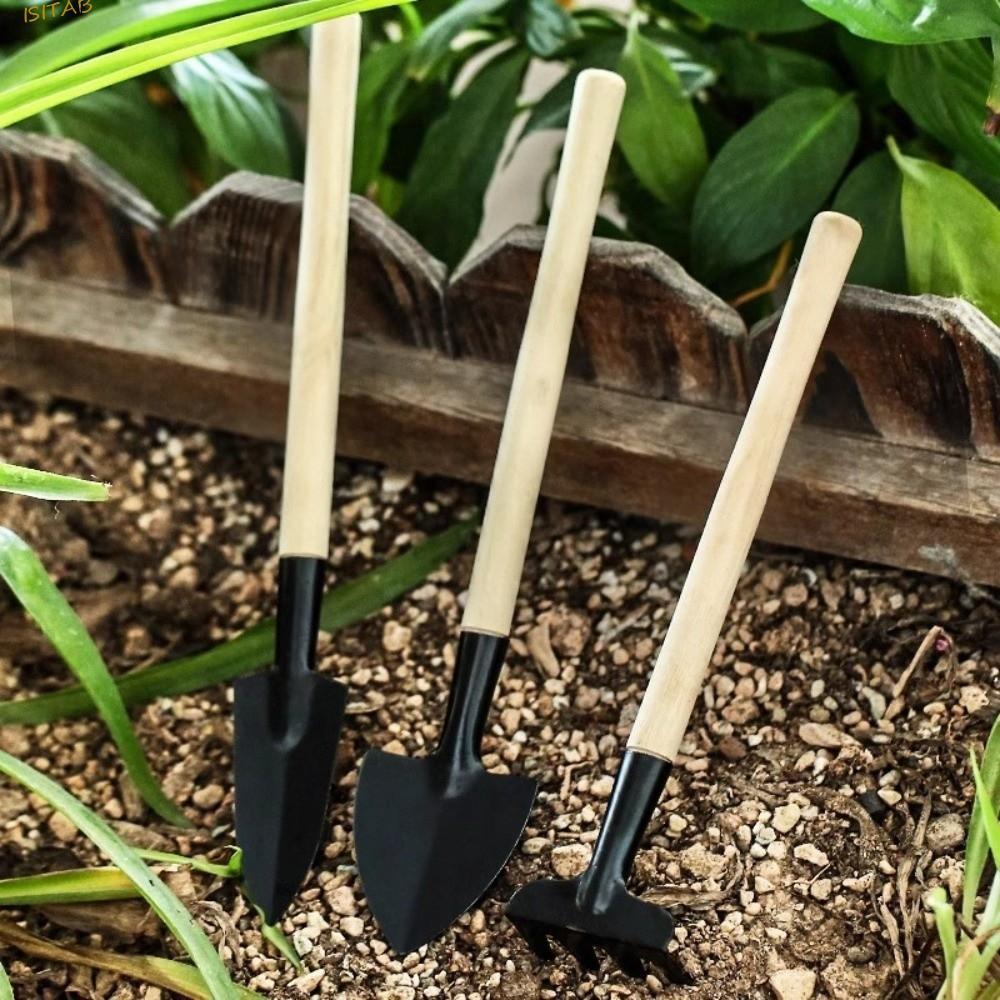ISITAB Mini Conjunto De Ferramentas De Plantio De Jardim , Pás De Escavação De Solo , Resistentes De Transplante De Bons