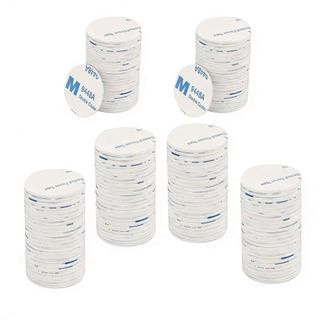 100 Peças de Fita Adesiva Redonda de Dupla Face, Fita de Espuma Resistente para Montagem, 25 × 25mm, Almofadas Adesivas 